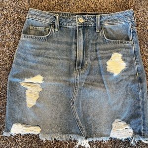 Hollister denim skirt